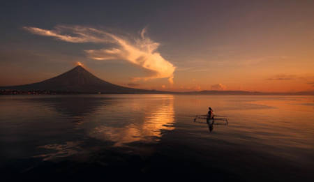 Mayon'da, dünyanın en güzel volkanik dağ manzarası Mayon'da, dünyanın en güzel volkanik dağ manzarası