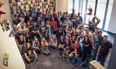 Das Gwent Team von CD Project RED aus Warschau.