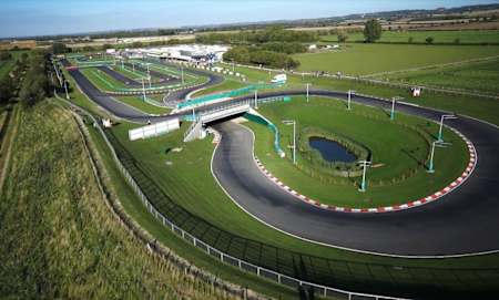 Veduta aerea del kartodromo Paul Fletcher