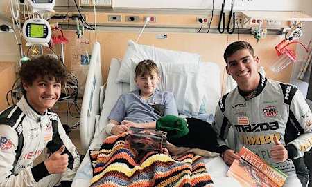 In 2019, Jak and Rinus VeeKay took time to visit OHSU Doernbecher, a Children's Miracle Network hospital, in Portland, Oregon, while attending the 2019 Road to Indy Cooper Tires USF2000 Championship