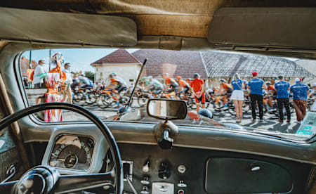 Cyclists compete in Tour de France, 2020 