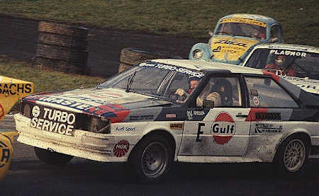 Олле Арнесон за рулем Audi Quattro