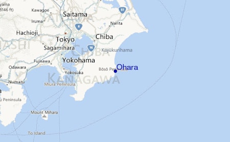 Chiba Wada, Ohara map