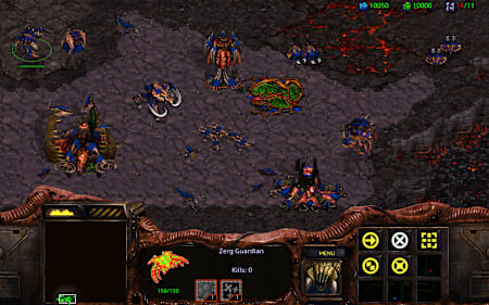 Une image des Zergs dans le jeu StarCraft Remastered de Blizzard.
