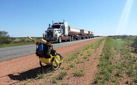 Dory, Terra's carefully designed barrow, takes a breather.