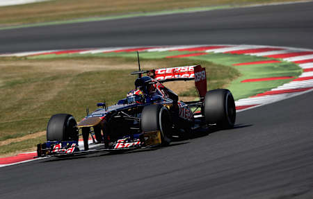 Первые заезды Даниила на болиде Toro Rosso