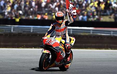 Marc festeggia la vittoria ad Assen
