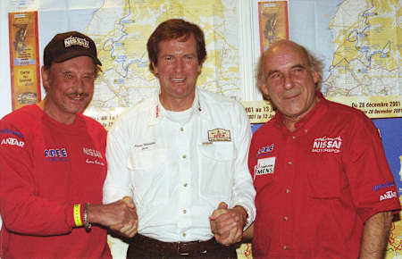 Johnny Hallyday, Hubert Auriol & René Metge