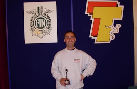 Bonetti con uno dei numerosi Mercurio Alati vinti