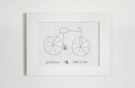 Sai disegnare una bici, Gio?