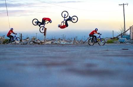 Danny MacAskill: nose bonk front flip