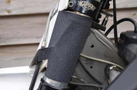 Grip tape on FMX bike