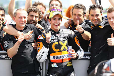 Marquez celebrates