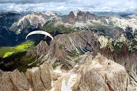 The spectacular Tre Cime turnpoint