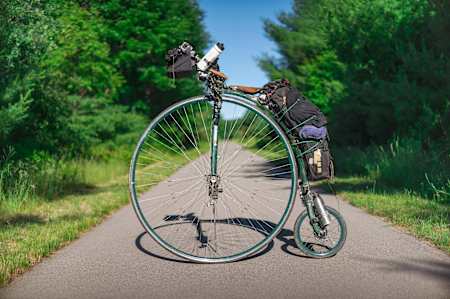 The most far-traveled penny farthing in the world