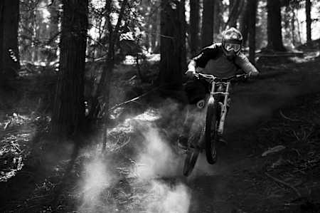 Mike Hopkins blazing a trail in Rossland