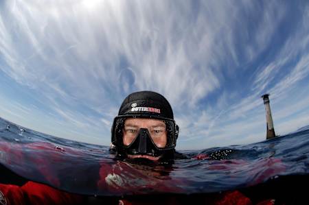 Meet basking shark swimmer Charles Hood 