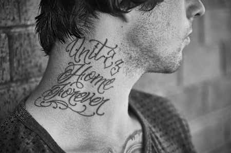 Kriss Kyles Unit 23 Skatepark Tattoo, seit vielen Jahren sein Zuhause in Dumbarton, Schottland