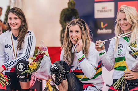 Championnats du monde de VTT de descente 2015, podium