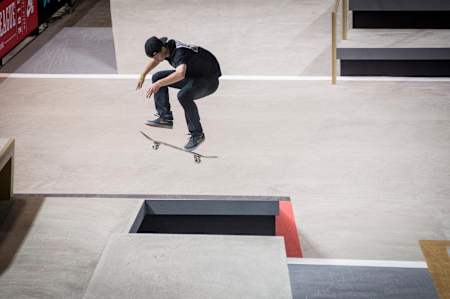 Shane O'Neill has such an effortless style and looked asleep at the wheel with these amazing nollie tre flips
