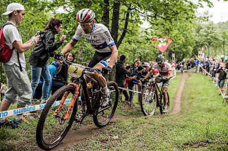 Climbing kings Julien Absalon and Nino Schurter