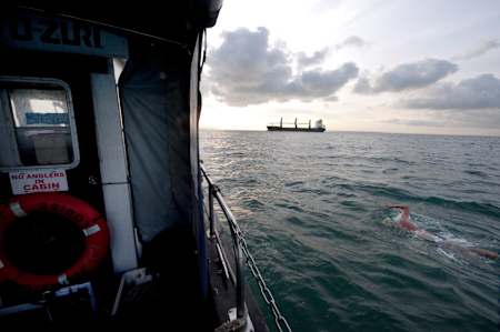 James nears the Channel’s shipping lanes