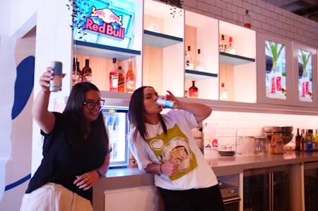 Sophie and Bell Red Bull Office Tour