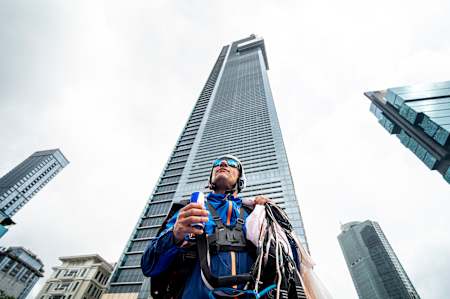Frederic Fugen Jumping Off the Tallest Building in the Southern Hemisphere