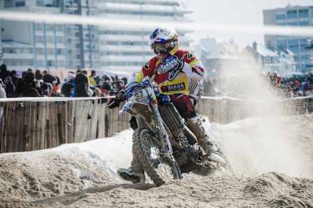 Thomas Pages in gara alla Enduropale du Touquet 2012 a Le Touquet