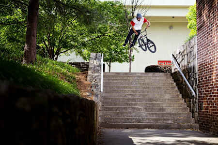 BMX rider Garrett Reynolds in Atlanta on the 2013 Red Bull Ride & Seek roadtrip