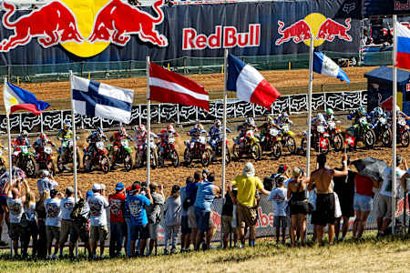 La partenza del Motocross delle Nazioni 2010