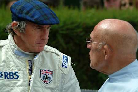 Jackie Stewart with Sterling Moss