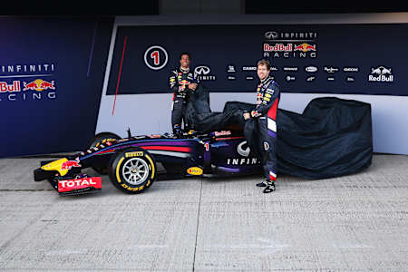 Red Bull Racing RB10 Sebastian Vettel und Daniel Ricciardo