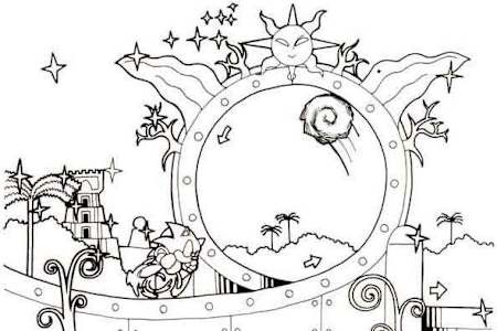 Un bozzetto di Sonic