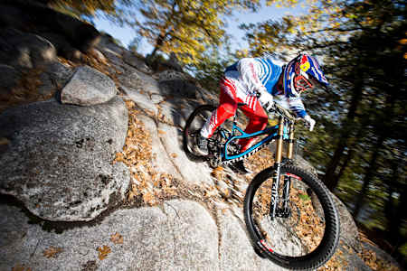 Aaron Gwin rides the Specialized Demo 8