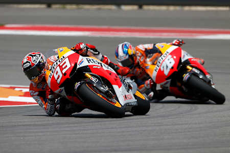 Repsol Honda MotoGP Piloten Marc Marquez und Dani Pedrosa