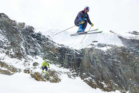 Filip Flisar trainiert im schweizerischen Saas-Fee - am 25. Oktober 2013