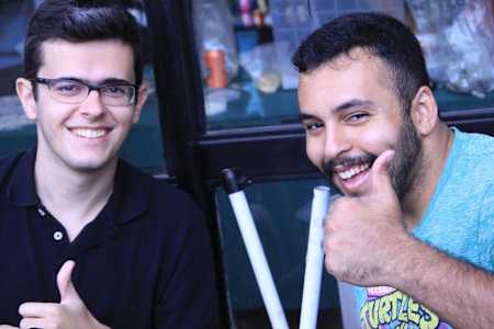 Tiago Calmon (a esquerda) e Carlos Pivotto