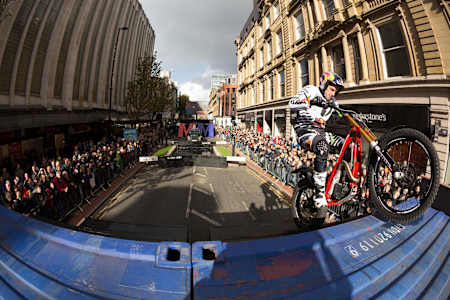 Dougie Lampkin at the 2014 Manchester City Trial