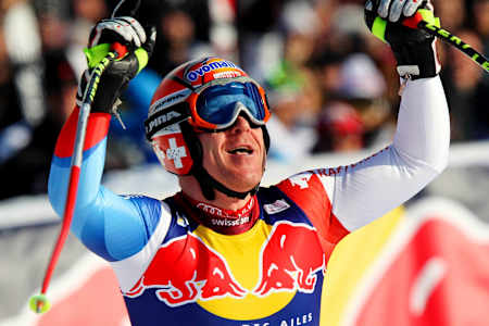 Didier Cuche siegt auf der Streif in Kitzbühel