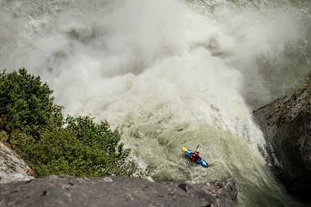 Before the drop, from above