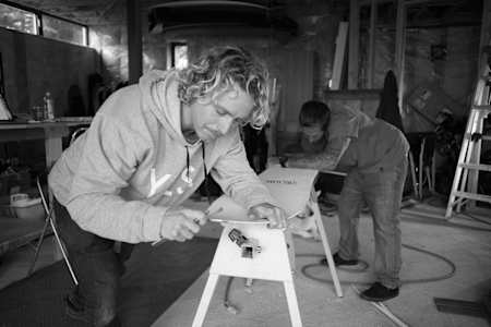 DCP und Roman de Marchi shapen ihr ‚The Clark’.