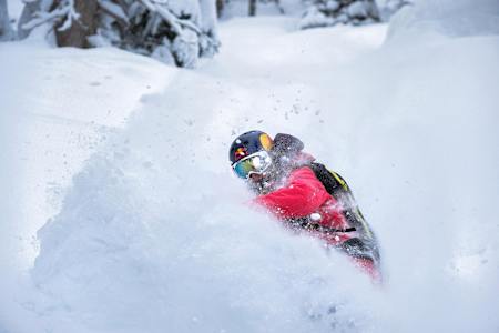 Marie-France Roy shredding in Revelstoke