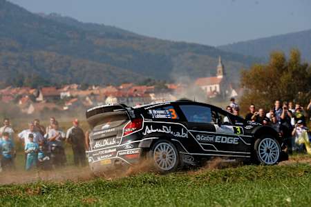 The Ford Fiesta RS WRC at Rally France in 2011