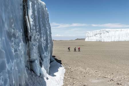 Hiking past Kilimanjaro’s retreating glaciers