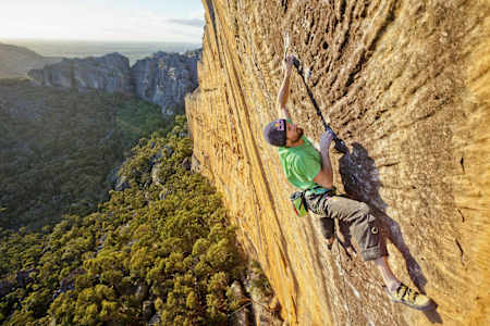 Kilian in der berühmten Taipan Wall.