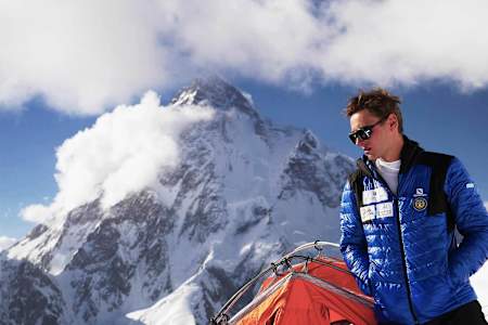 Andrzej Bargiel podczas wyprawy na Broad Peak