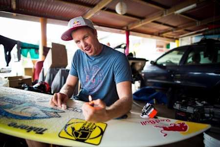 Jamie O'Brien having fun with fire