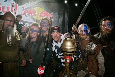Travis Pastrana poses for a photo at Red Bull X-Fighters in Dublin in 2007.
