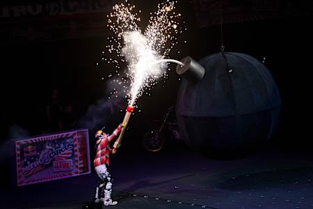 Travis Pastrana gets the show started at Nitro Circus Live 2011 in Las Vegas.